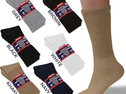 Diabetic Socks For Men Women Non-Binding Physican Doctor Approved Diabetic Crew Socks.