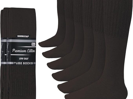 Men's Athletic Tube Socks Running Sports OVER THE CALF Full Cushioned Premium Soft Cotton Big and Tall
