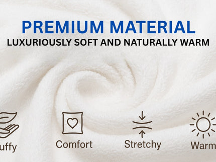 Velour Robes - Luxury Hotel BathRobe 100% Cotton Quality with Side Pockets & Waist-Tie Belt One Size Men & Women Spa Robe White (US, Alpha, One Size, Regular)