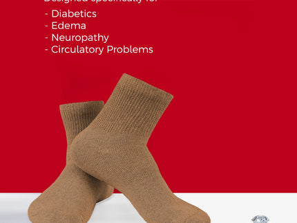 Diabetic Ankle Socks, Non-Binding Circulatory Doctor Approved Cushion Cotton Quarter Socks for Men’s Women’s.