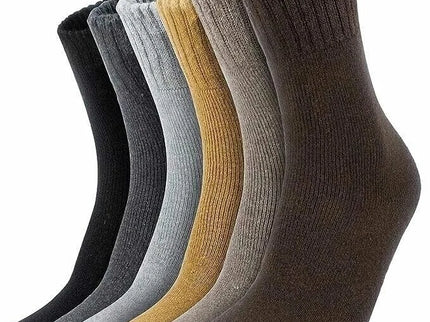 6 Pairs Men Merino Lambs Wool Socks Winter Heavy Duty Thermal Boots Size 9-11 10-13