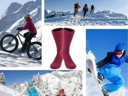 6 Pairs Men Merino Lambs Wool Socks Winter Heavy Duty Thermal Boots Size 9-11 10-13