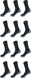 Mens Athletic Sports Cotton Crew Socks Works Cushion Socks