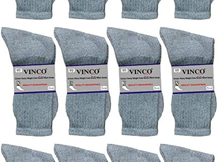Men’s Casual Cotton Crew Socks for All Purpose Work Sports Athletic Moisture Wicking.