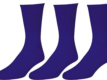 Men’s Casual Cotton Crew Socks for All Purpose Work Sports Athletic Moisture Wicking.