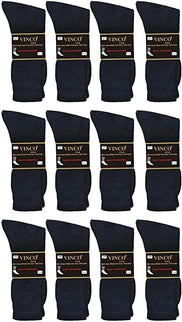 Men’s Casual Cotton Crew Socks for All Purpose Work Sports Athletic Moisture Wicking.