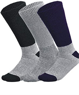 Diabetic Socks For Men and Women Loose Fit Non-Binding Thermal Diabetic Crew Cotton Socks Keep Foot Warm.