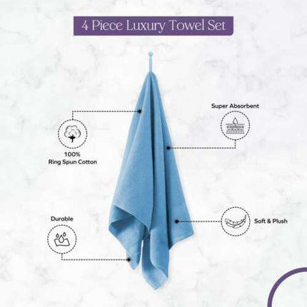 Towels 1 piece, 2 piece, 4 piece 500 GSM Cotton Bath Towels Set 27x54 Inches