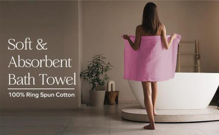 Towels 1 piece, 2 piece, 4 piece 500 GSM Cotton Bath Towels Set 27x54 Inches
