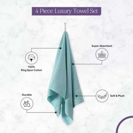 Towels 1 piece, 2 piece, 4 piece 500 GSM Cotton Bath Towels Set 27x54 Inches