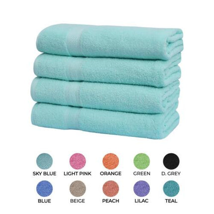 Towels 1 piece, 2 piece, 4 piece 500 GSM Cotton Bath Towels Set 27x54 Inches