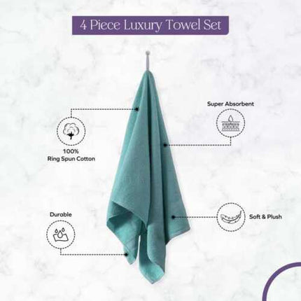 Towels 1 piece, 2 piece, 4 piece 500 GSM Cotton Bath Towels Set 27x54 Inches