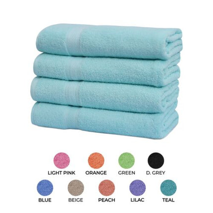 Towels 1 piece, 2 piece, 4 piece 500 GSM Cotton Bath Towels Set 27x54 Inches