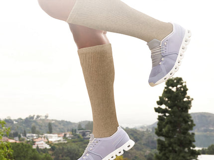 6 Pairs Diabetic Socks Over The Calf - Knee High Premium Cotton Socks Men's Size 10-13 Big & Tall Size 13-16