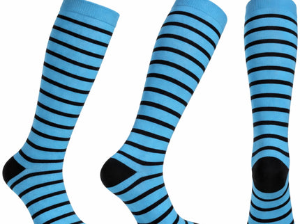 Diamond Star Graduated Compression Socks for Men & Women - Knee High Support for Running, Travel, Nurses (US, Alpha, One Size, Regular, Regular, 6 Pairs