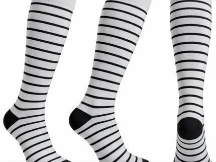Diamond Star Graduated Compression Socks for Men & Women - Knee High Support for Running, Travel, Nurses (US, Alpha, One Size, Regular, Regular, 6 Pairs
