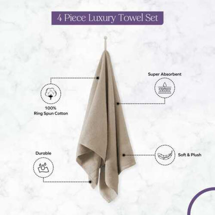 Towels 1 piece, 2 piece, 4 piece 500 GSM Cotton Bath Towels Set 27x54 Inches
