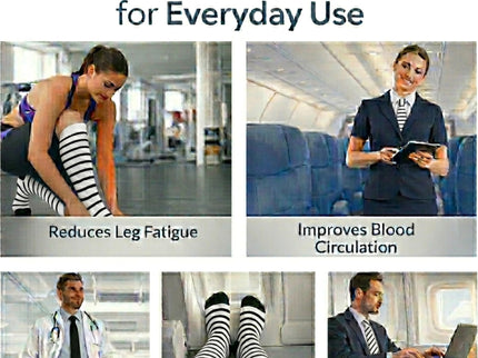 Diamond Star Graduated Compression Socks for Men & Women - Knee High Support for Running, Travel, Nurses (US, Alpha, One Size, Regular, Regular, 6 Pairs