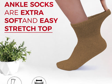 3-12 Pairs Men Women Circulatory Health Diabetic Ankle Quarter Socks  9-11 10-13 13-15