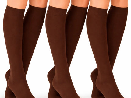 Women's Knee High Socks Trouser Socks, Stretchy Soft Thin Material 6-12 Pairs Pack.