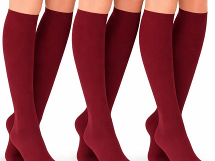 Women's Knee High Socks Trouser Socks, Stretchy Soft Thin Material 6-12 Pairs Pack.