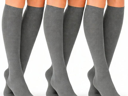 Women's Knee High Socks Trouser Socks, Stretchy Soft Thin Material 6-12 Pairs Pack.