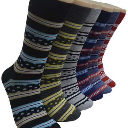 6-12 Pairs Men's Women's Cotton Dress Crew Socks Comfortable Casual Soft Socks Size 10-13
