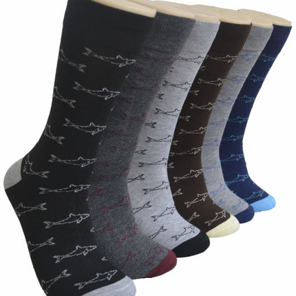 6-12 Pairs Men's Women's Cotton Dress Crew Socks Comfortable Casual Soft Socks Size 10-13