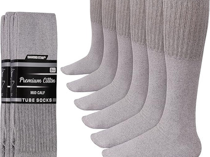 Men's Athletic Tube Socks Running Sports Full Cushioned Premium Soft Cotton.