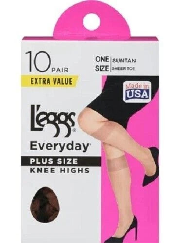 L'eggs® Women's Trouser socks size 5-9 "MADE IN USA" 6-12 Pairs
