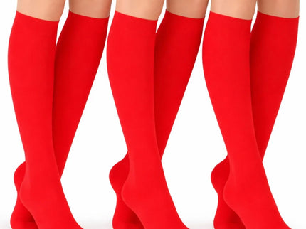 Women's Knee High Socks Trouser Socks, Stretchy Soft Thin Material 6-12 Pairs Pack.