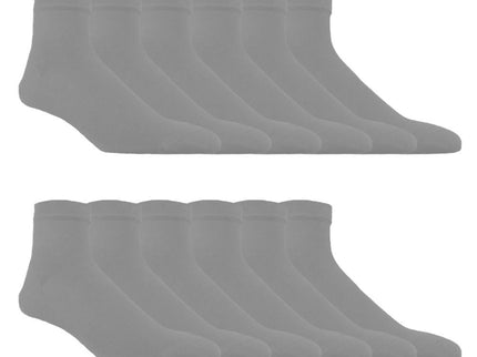 Vinco 12 Pairs Ankle socks,Comfort Fit Lightweight -No Show Sock Low-Cut Athletic Men Women Cotton Socks Size 9-11, 10-13