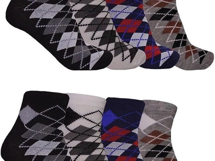 12 Pairs Men's Ankle Quarter Crew Casual Sport Socks Low Cut Socks 9-11 ,10-13