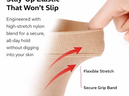 Women's Knee High Socks Trouser Socks, Stretchy Soft Thin Material 6-12 Pairs Pack.