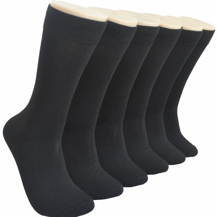 6-12 Pairs Men's Women's Cotton Dress Crew Socks Comfortable Casual Soft Socks Size 10-13