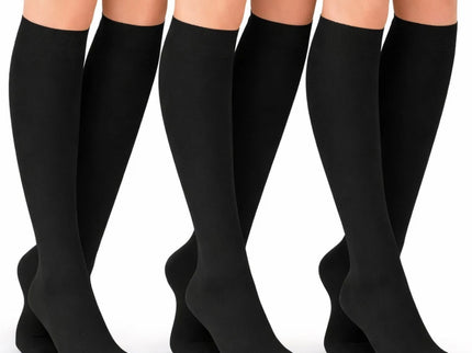 Women's Knee High Socks Trouser Socks, Stretchy Soft Thin Material 6-12 Pairs Pack.