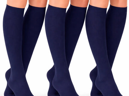 Women's Knee High Socks Trouser Socks, Stretchy Soft Thin Material 6-12 Pairs Pack.