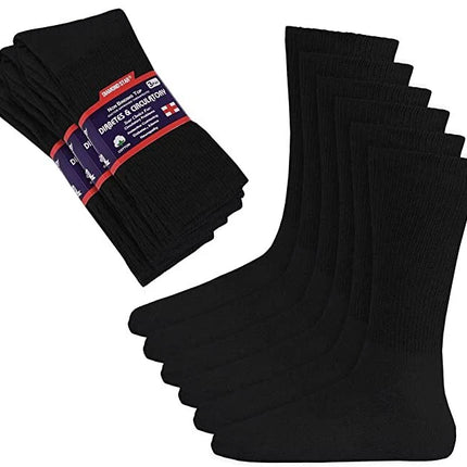 3-12 Pairs Men Women Circulatory Health Diabetic Crew Socks 9-11 10-13 13-15