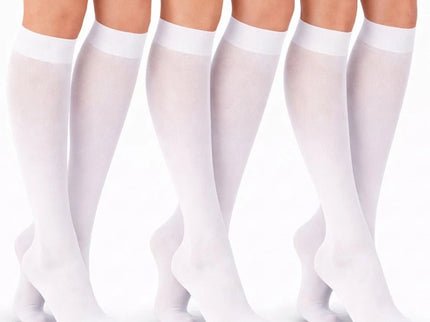 Women's Knee High Socks Trouser Socks, Stretchy Soft Thin Material 6-12 Pairs Pack.