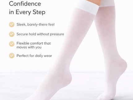 Women's Knee High Socks Trouser Socks, Stretchy Soft Thin Material 6-12 Pairs Pack.