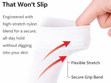 Women's Knee High Socks Trouser Socks, Stretchy Soft Thin Material 6-12 Pairs Pack.