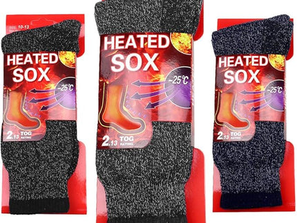 Diamond Star Men's Winter Thermal Socks Heated Sox Ultra Warm Best for Out Door Activities Size 10-13