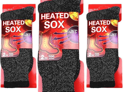 Diamond Star Men's Winter Thermal Socks Heated Sox Ultra Warm Best for Out Door Activities Size 10-13