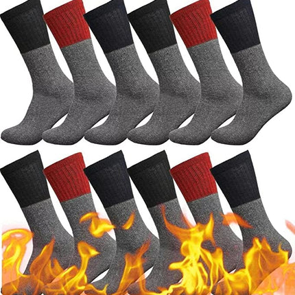 Thermal Socks 6 & 12 Pairs Insulated for cold weather Premium Comfortable Warm Winter Socks