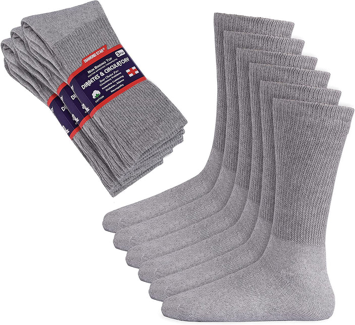 3-12 Pairs Men Women Circulatory Health Diabetic Crew Socks 9-11 10-13 13-15