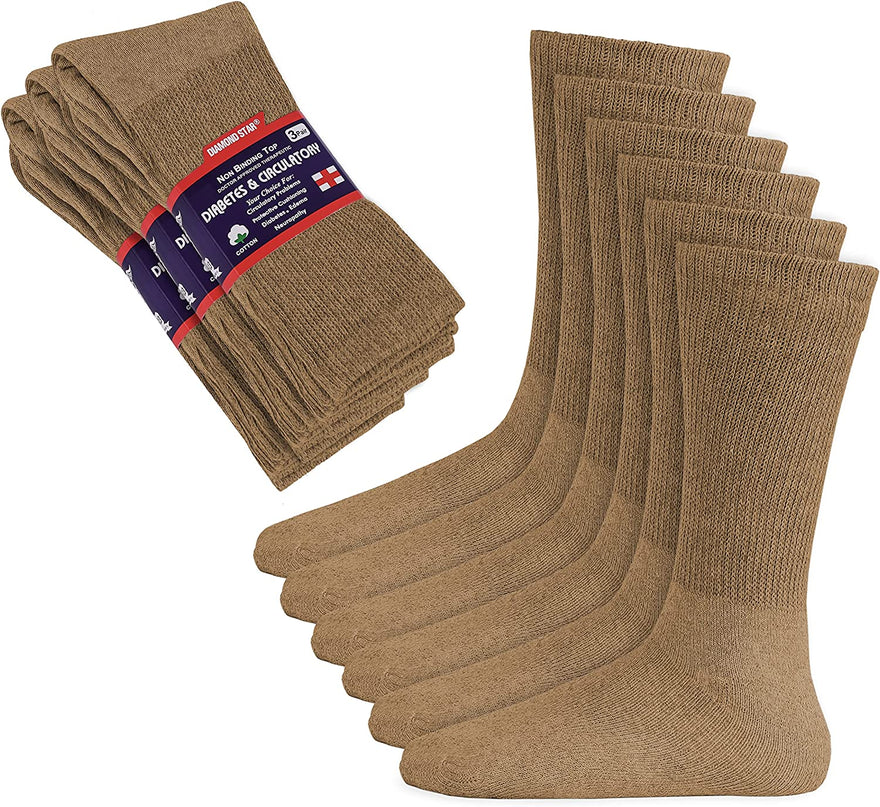 3-12 Pairs Men Women Circulatory Health Diabetic Crew Socks 9-11 10-13 13-15