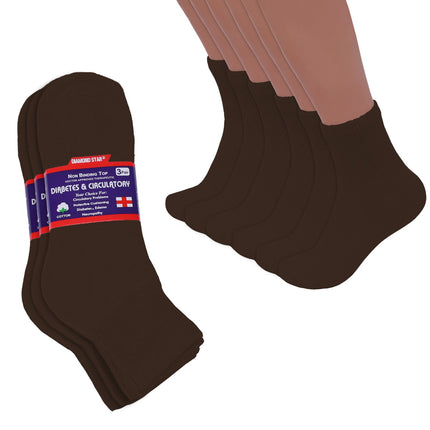 3-12 Pairs Men Women Circulatory Health Diabetic Ankle Quarter Socks  9-11 10-13 13-15