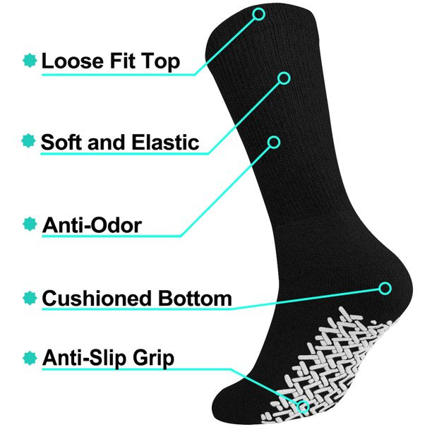 GRIPPERZ CREW NON SLIP SOCKS - Mobility Aids & More