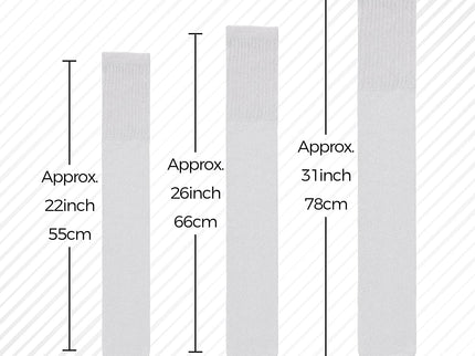 Men's 6 pairs Pack Athletic Tube Socks Running Sports OVER THE CALF Full Cushioned Premium Soft Cotton Big and Tall