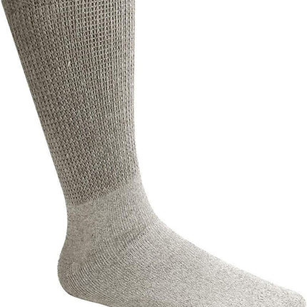 Diabetic Socks, Non-Binding Circulatory Cushion Cotton Crew Diabetic Socks for Men Big & Tall Extra Wide Top